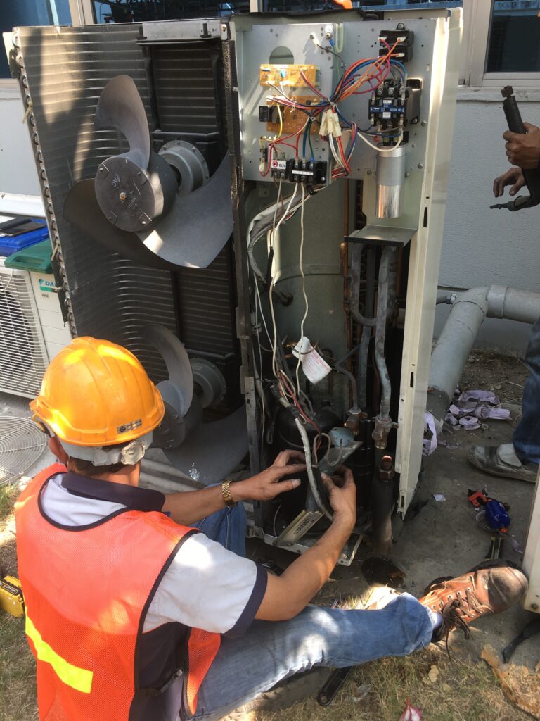 ล้าง ซ่อม ติด ตั้งแอร์โรงงานศรีราชา ชลบุรี