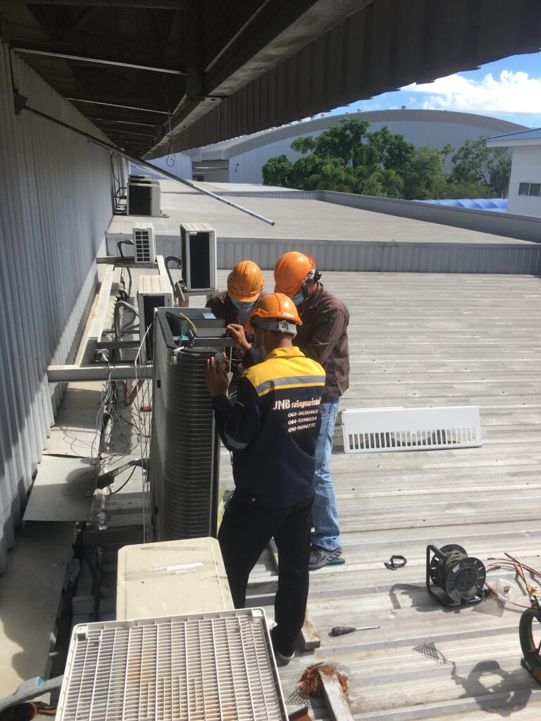 การล้าง ซ่อม ติดตั้งแอร์โรงงานศรีราชา ชลบุรี
